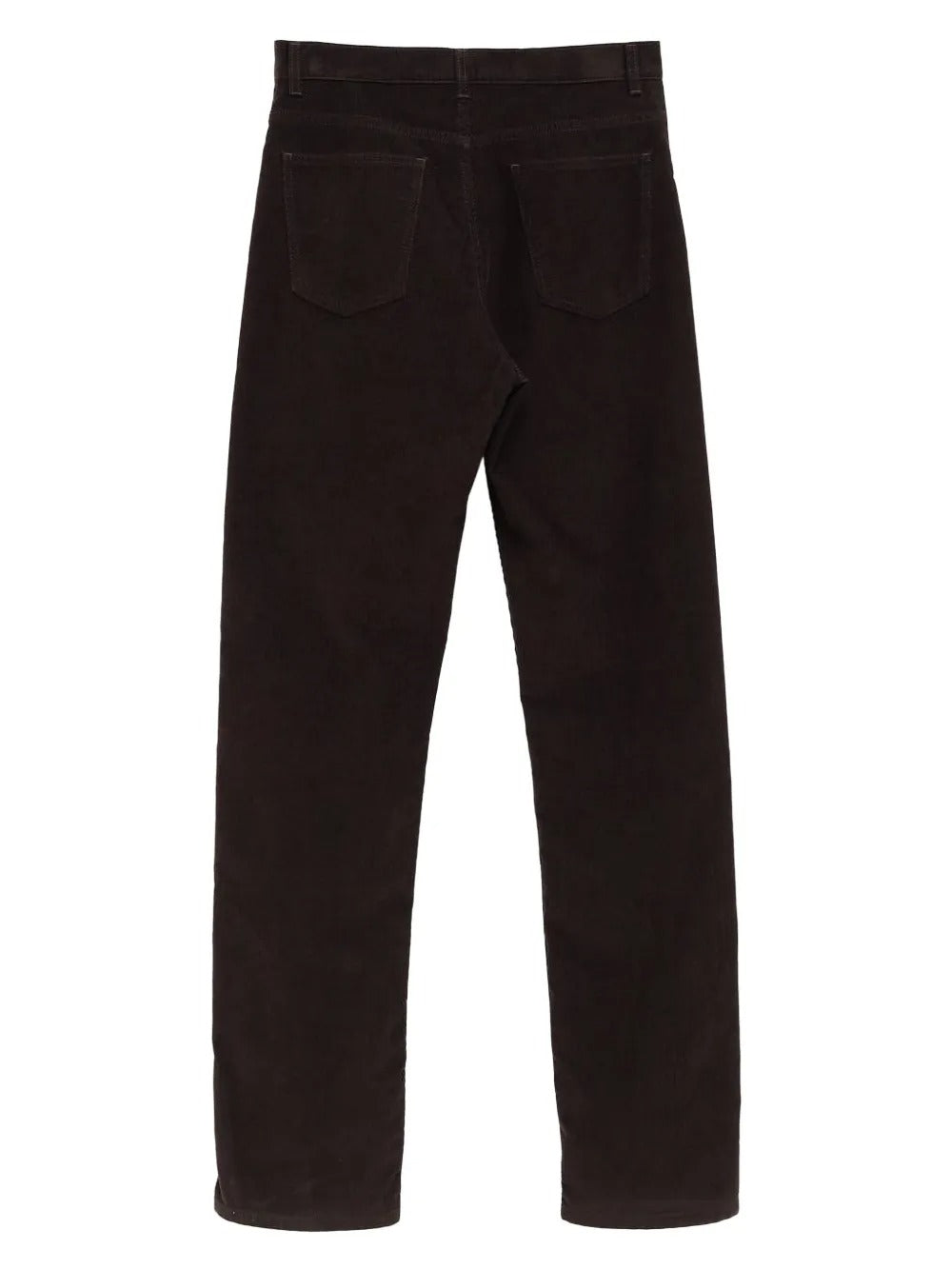 Brown pants, back view