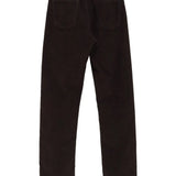 Brown pants, back view