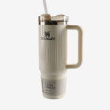 White tumbler, front view