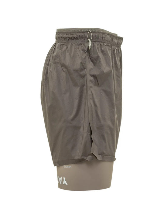 Tan shorts, front view