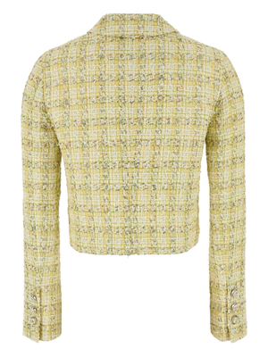 VERSACE - Women Cotton Mix Fancy Tweed Informal Jacket