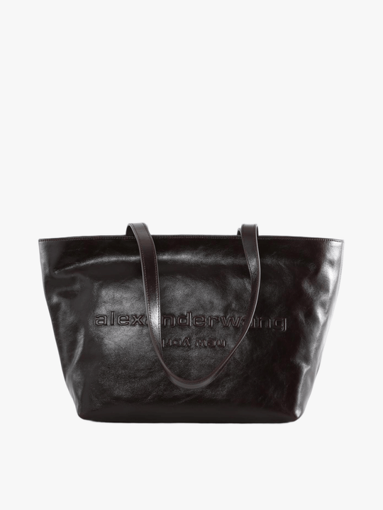 Burgundy bag, front view
