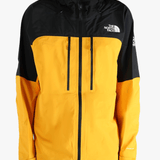 Yellow jacket worn by a person, showing the jacket's fit