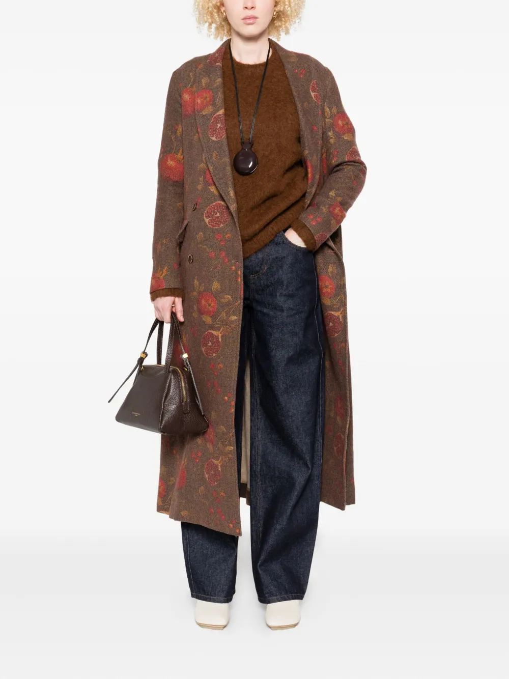 Brown sweater,full body view