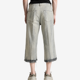 Grey pants, full body view
