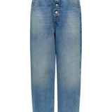 blue pants, front view