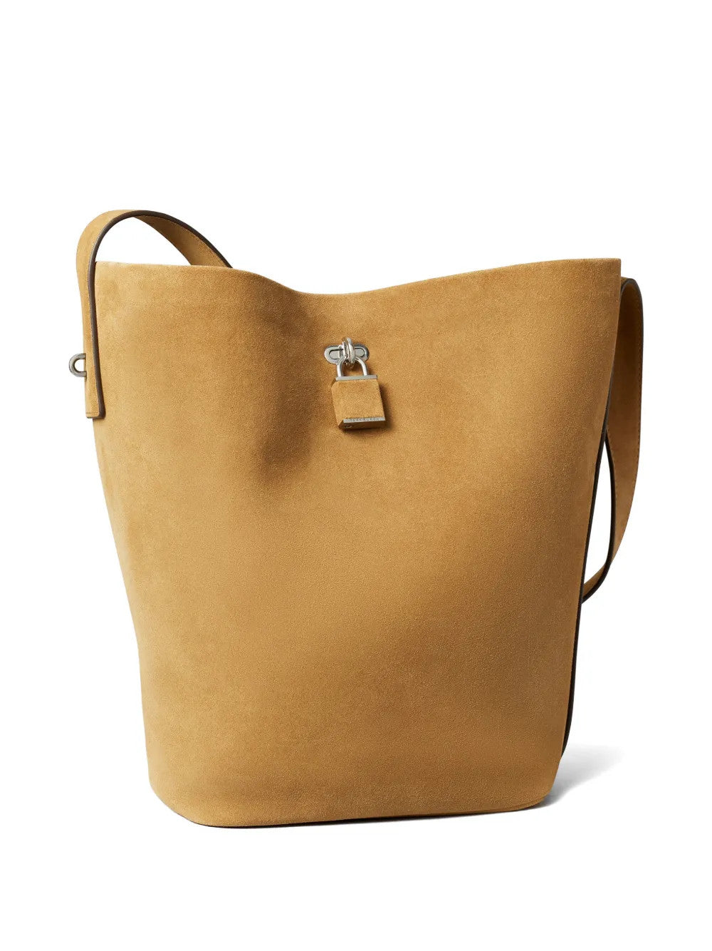 Tan bag, front view