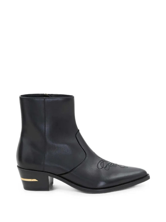 Black boots, side view