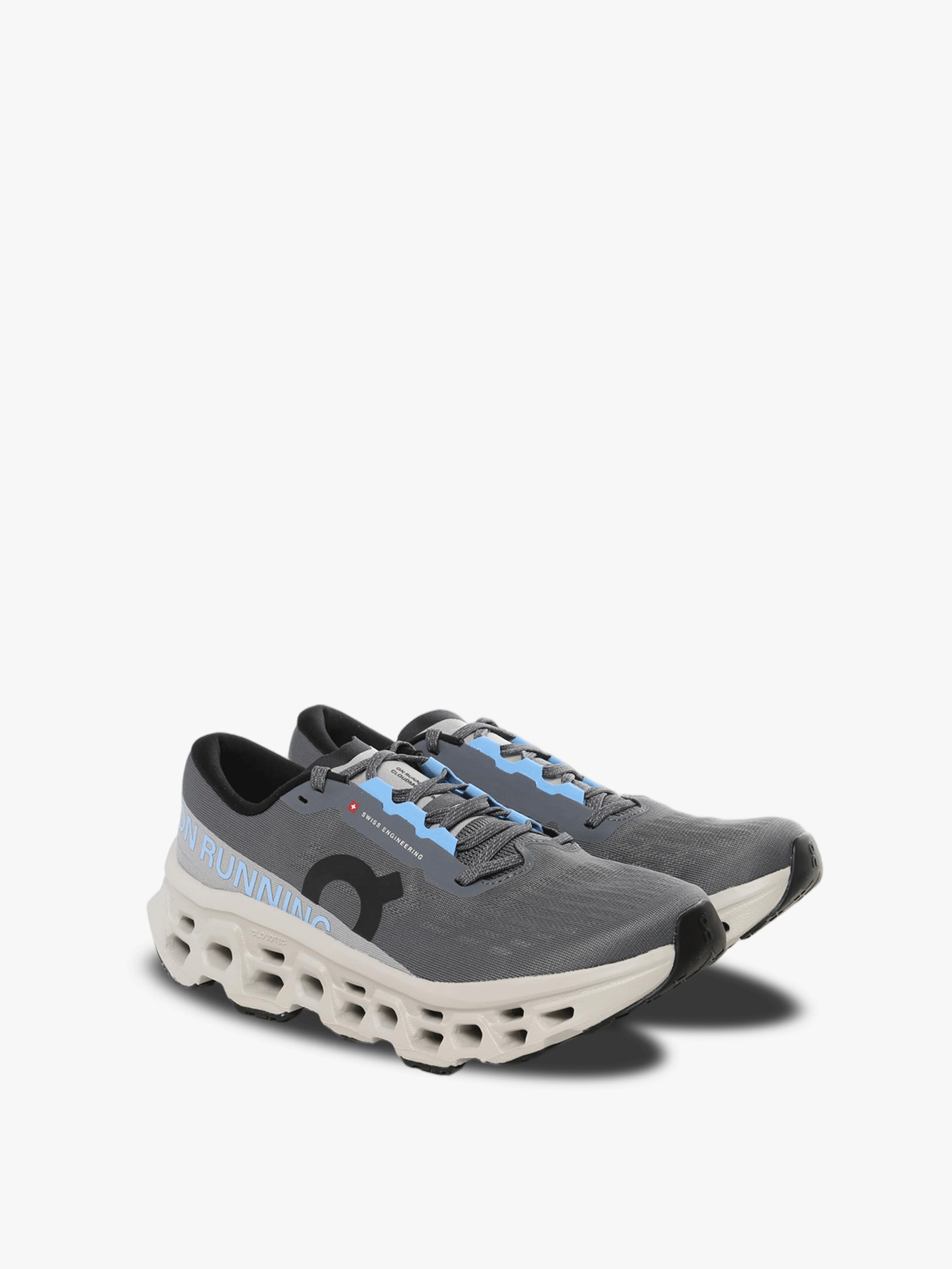 Grey sneakers, side view