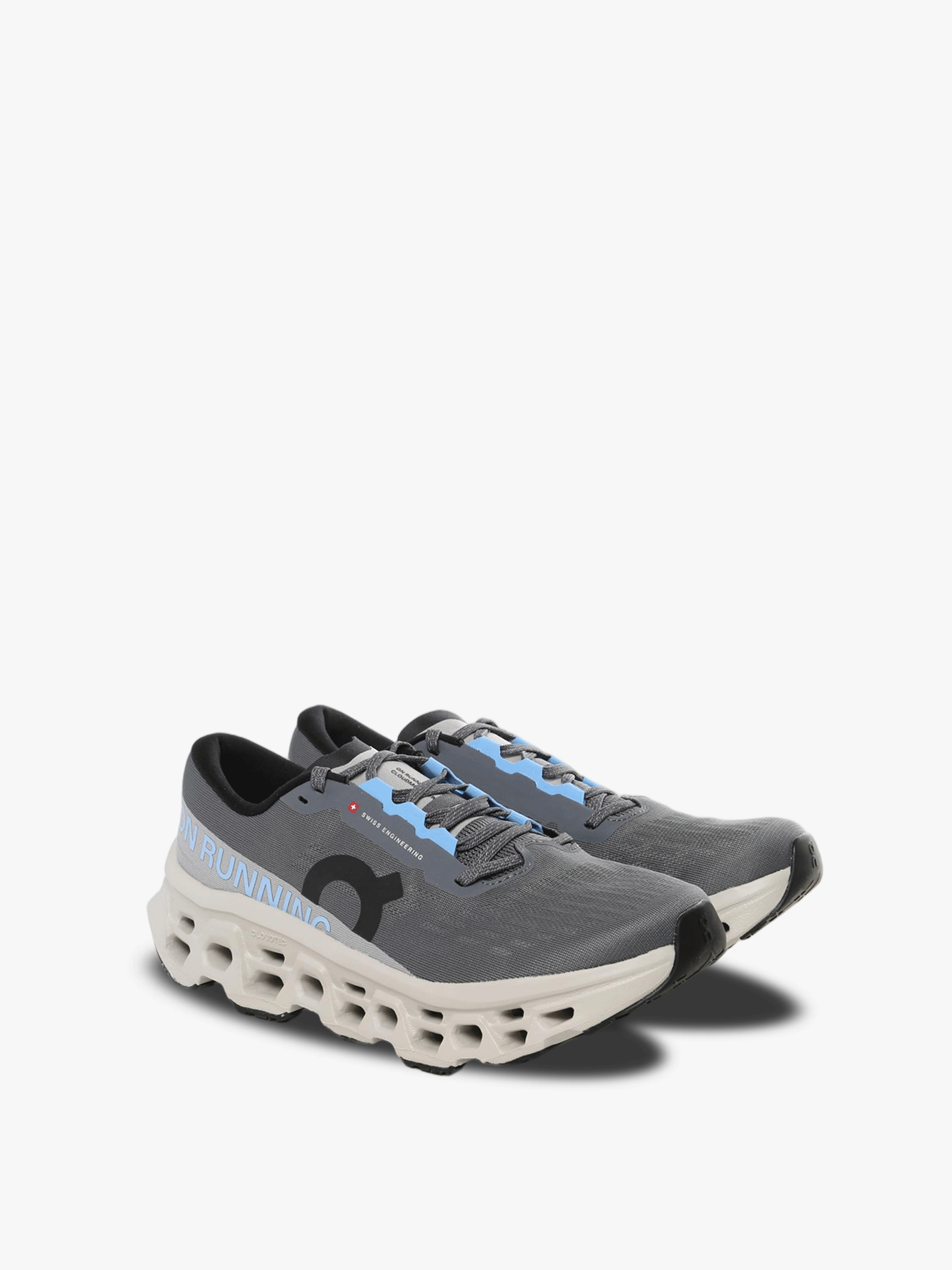 Grey sneakers, side view