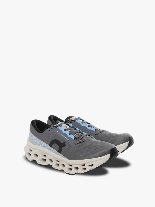 Grey sneakers, side view