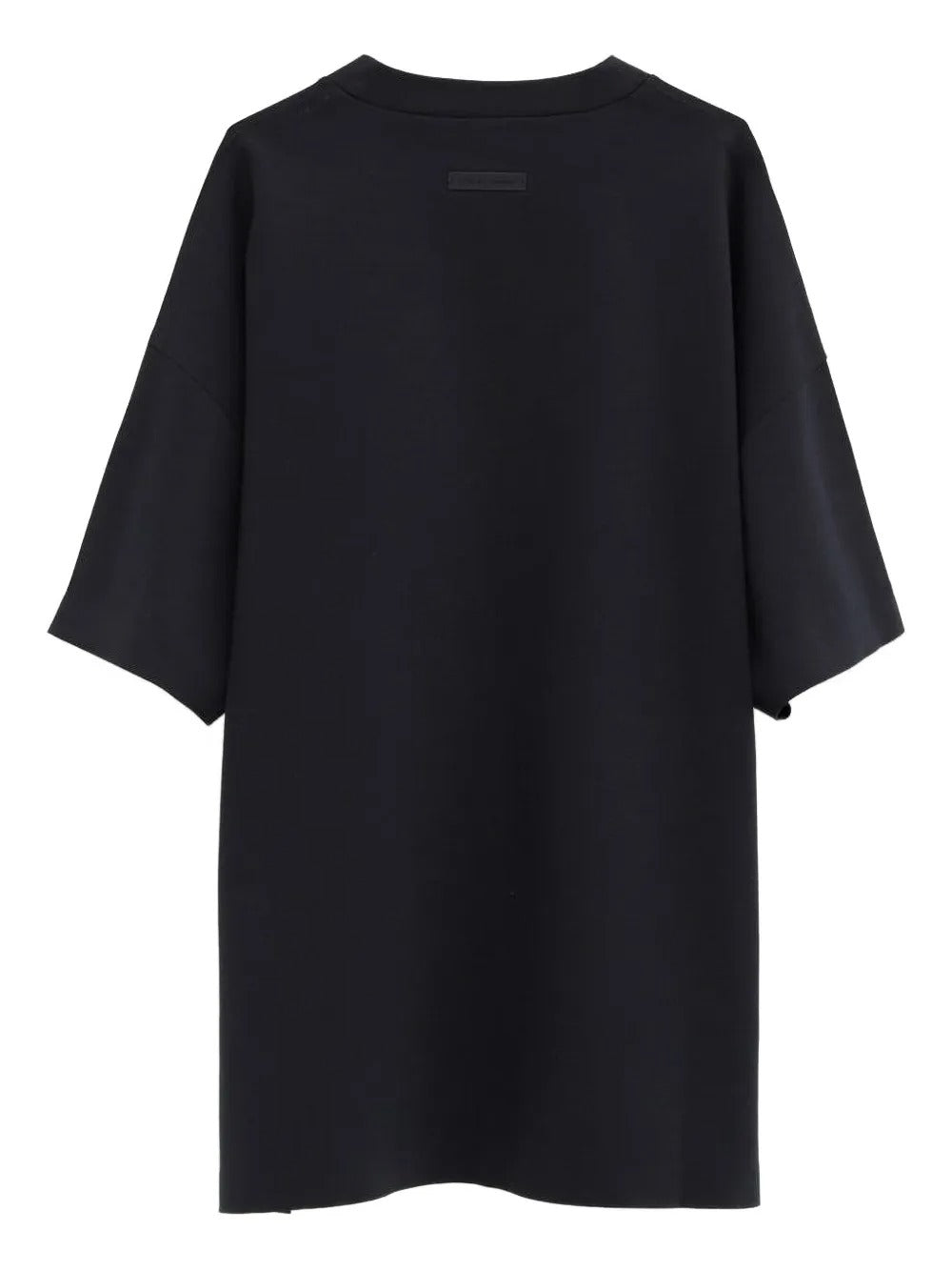 Black t-shirt, back view