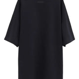 Black t-shirt, back view