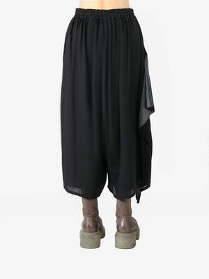 Y'S - Women Side Button Wide Leg Pant