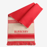 Red scarves, back view