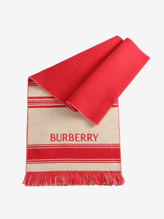 Red scarves, back view