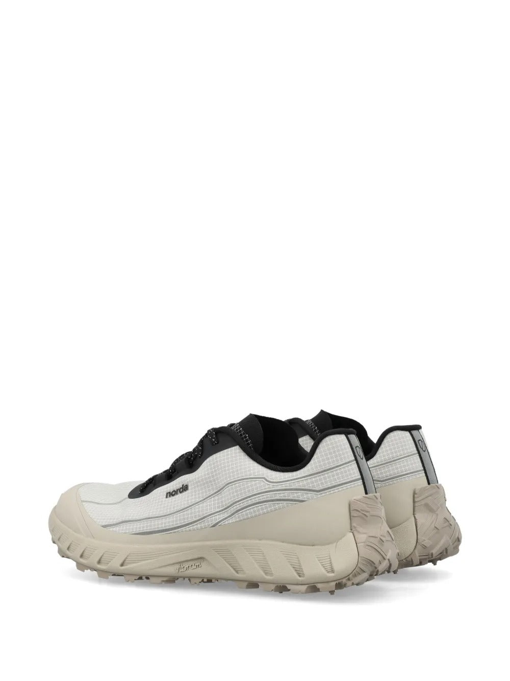 Grey shoes, back view