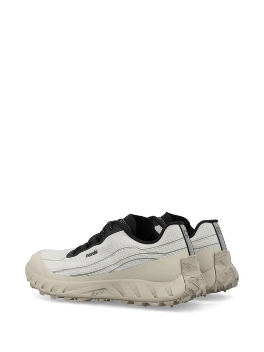 Grey shoes, back view