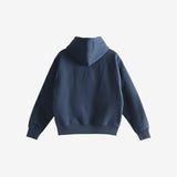 Navy blue hoodie,back view