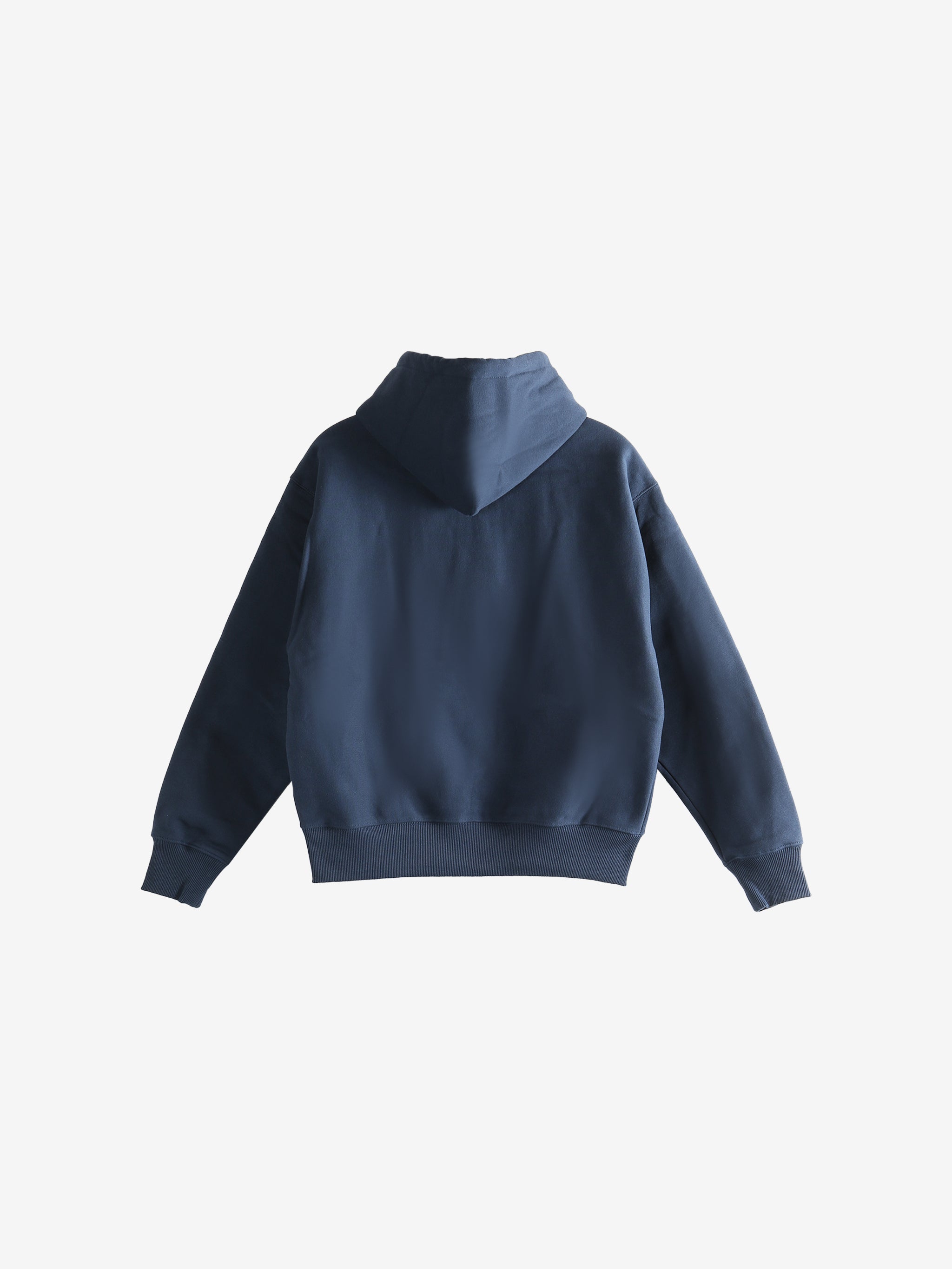 Navy blue hoodie,back view