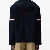 THOM BROWNE - Men Double Face Tech Twill Oversized Zip Up Parka