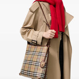 Tan bag, front view