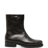 Brown boots, front view