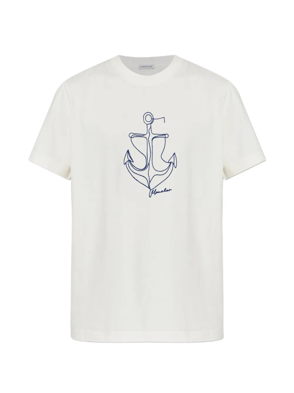 White t-shirt, front view
