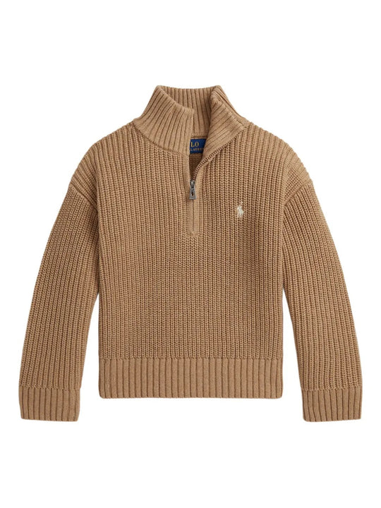 Brown sweater, front view
