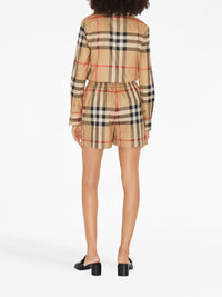 BURBERRY - Women Check Shorts