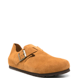 Brown sandals, side view