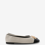Tan shoes, side view