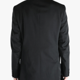 Black jackets worn by a person, showing the jackets fit