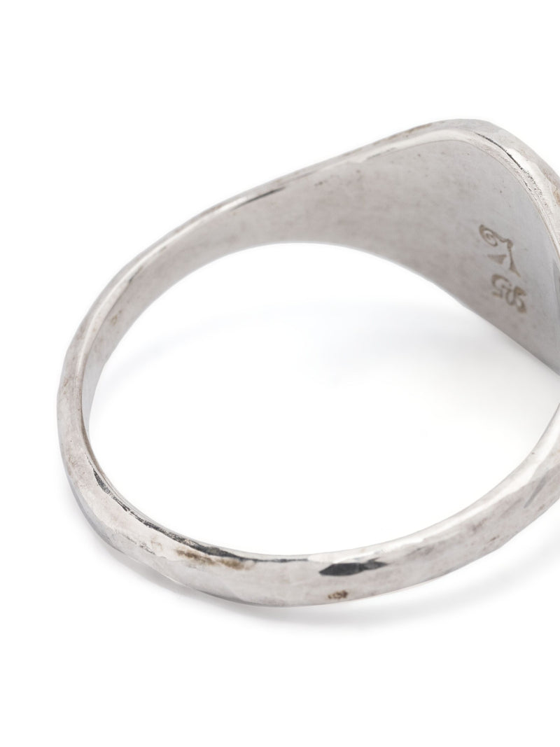 WERKSTATT MUNCHEN - Signet Ring Classic Hammered