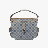 Blue bags, front view