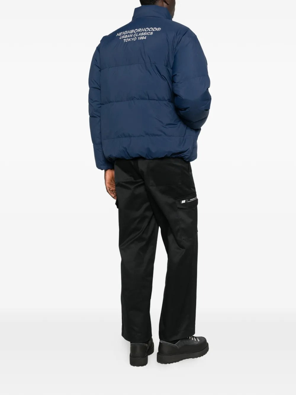 Navy jackets, full body view