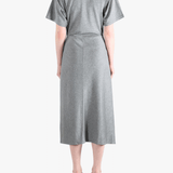 grey dresses ,full body view