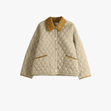 Tan jacket, front view