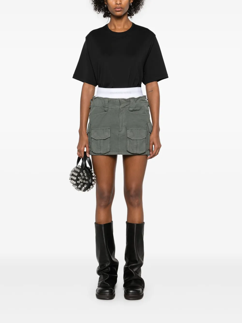 ALEXANDER WANG - Women Logo Elastic Pre Styled Cargo Skirt