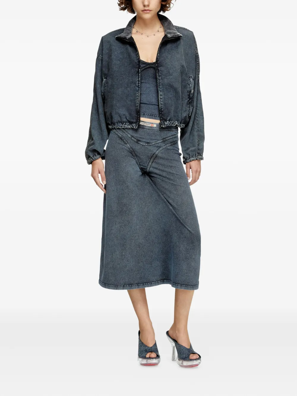 Black jacket, full body view