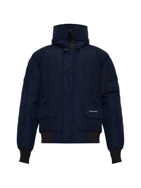 Navy jacket, front view