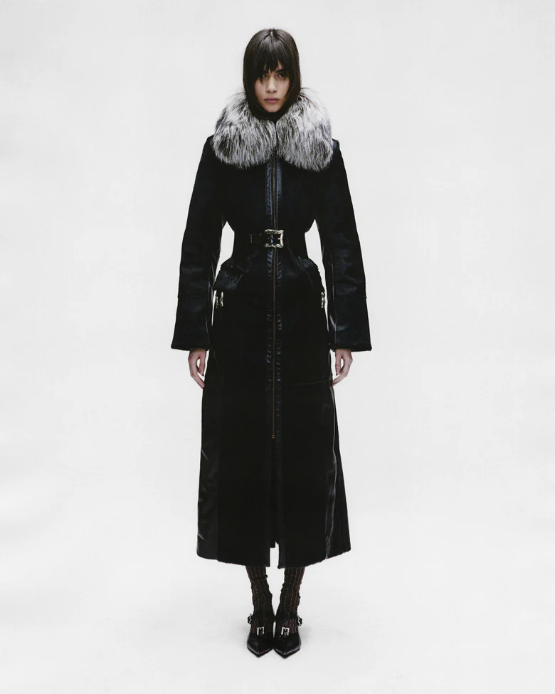 black jacket,full body view