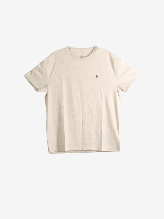 Tan t-shirt, front view