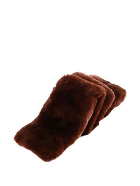 Brown scarf, front view