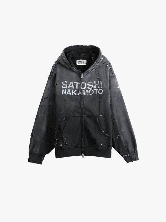 Black hoodie, front view