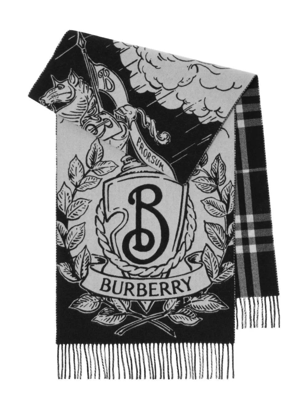 Black scarf, front view