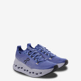 Purple sneakers, side view