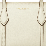 Close up of White bags, showing texture of the calf Leather fabric