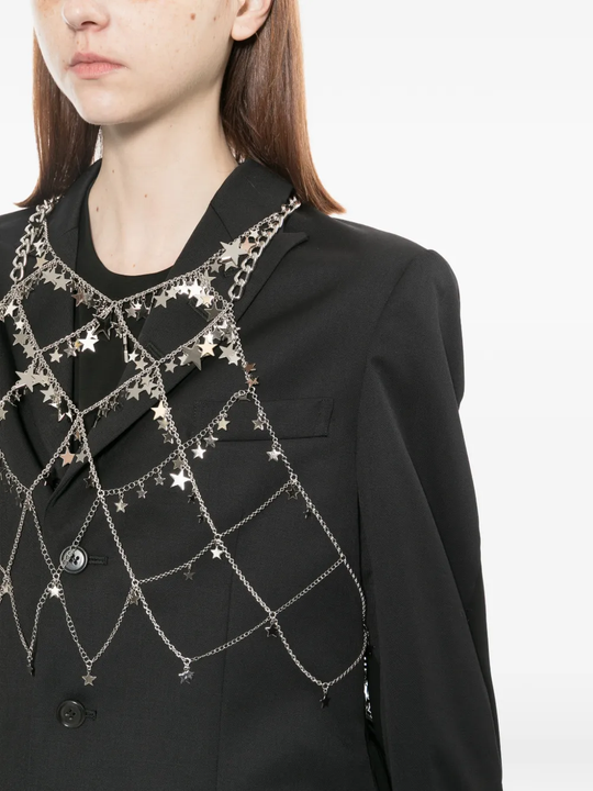 close up of grey tops, showing texture of the aluminium fabric