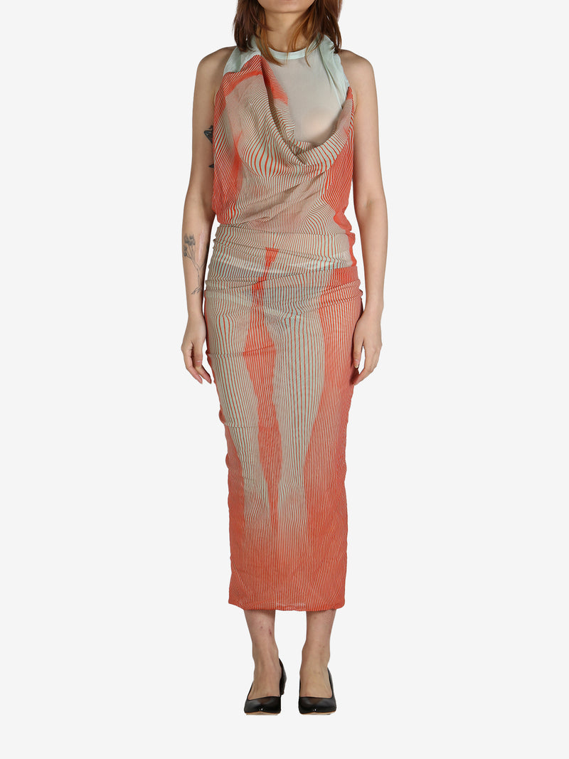 JEAN PAUL GAULTIER - Women Long Draped Body Morphing Dress